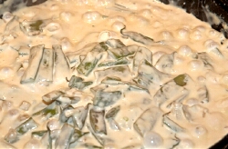 Спаржевая фасоль в сметанном соусе 